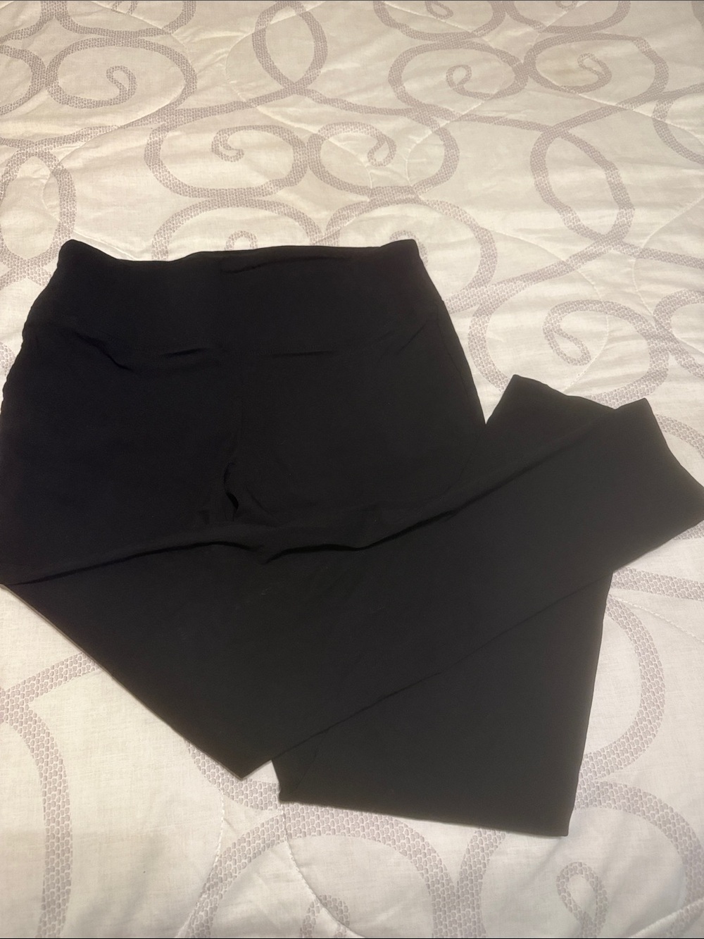 Black High-Rise Ponte Leggings